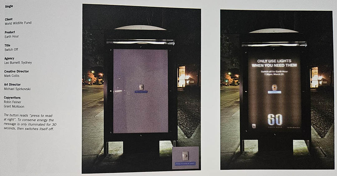 Celebrating the 20th anniversary of ‘Earth Hour’, Leo Burnett Sydney’s finest hour