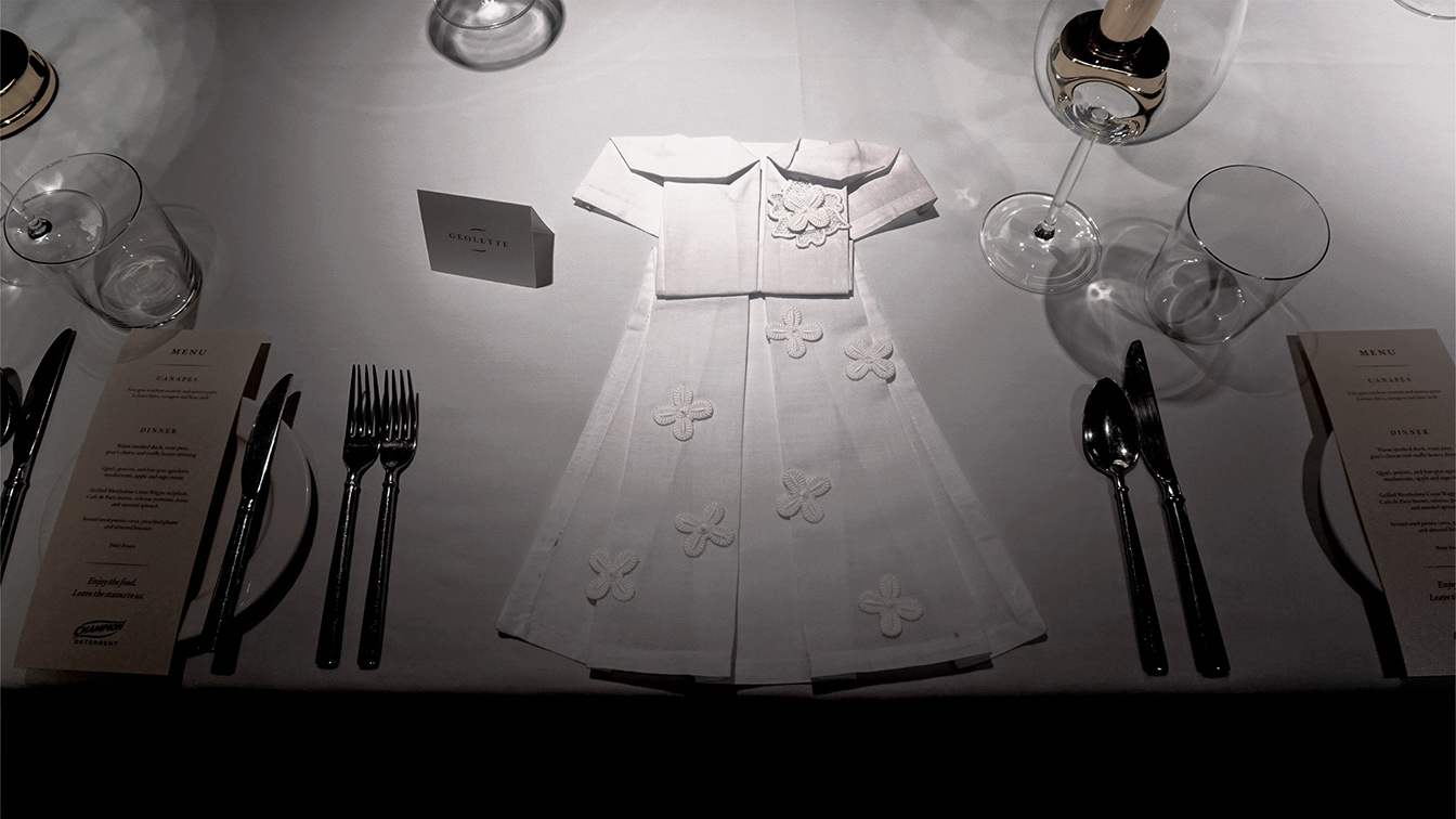 TBWA/SMP’s Eleven transforms napkins into art in immersive dining experience for Champion