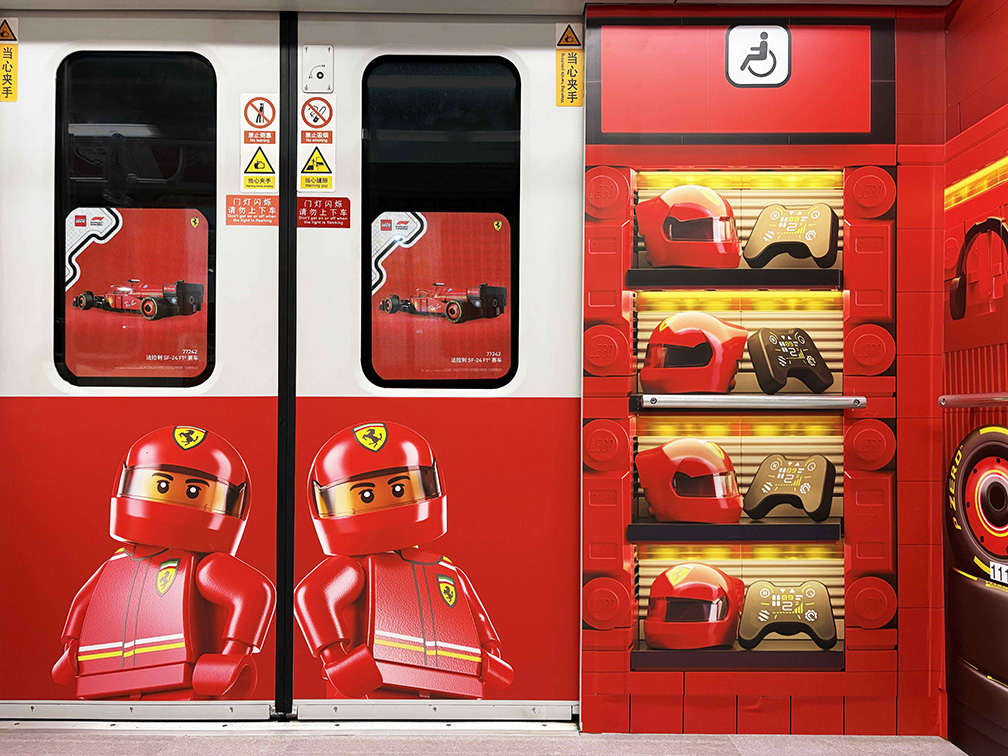LEGO China turns Shanghai metro into full-scale F1 experience for Grand Prix activation