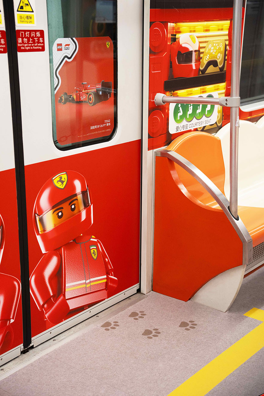 LEGO China turns Shanghai metro into full-scale F1 experience for Grand Prix activation