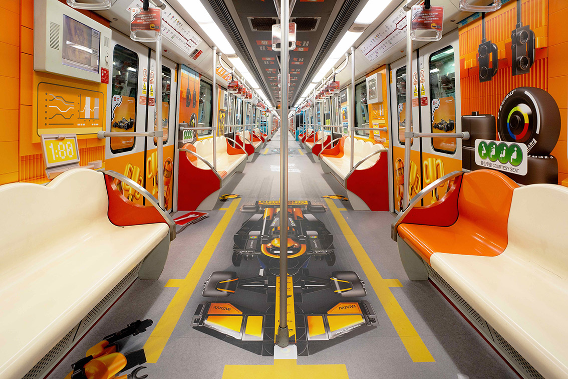 LEGO China turns Shanghai metro into full-scale F1 experience for Grand Prix activation