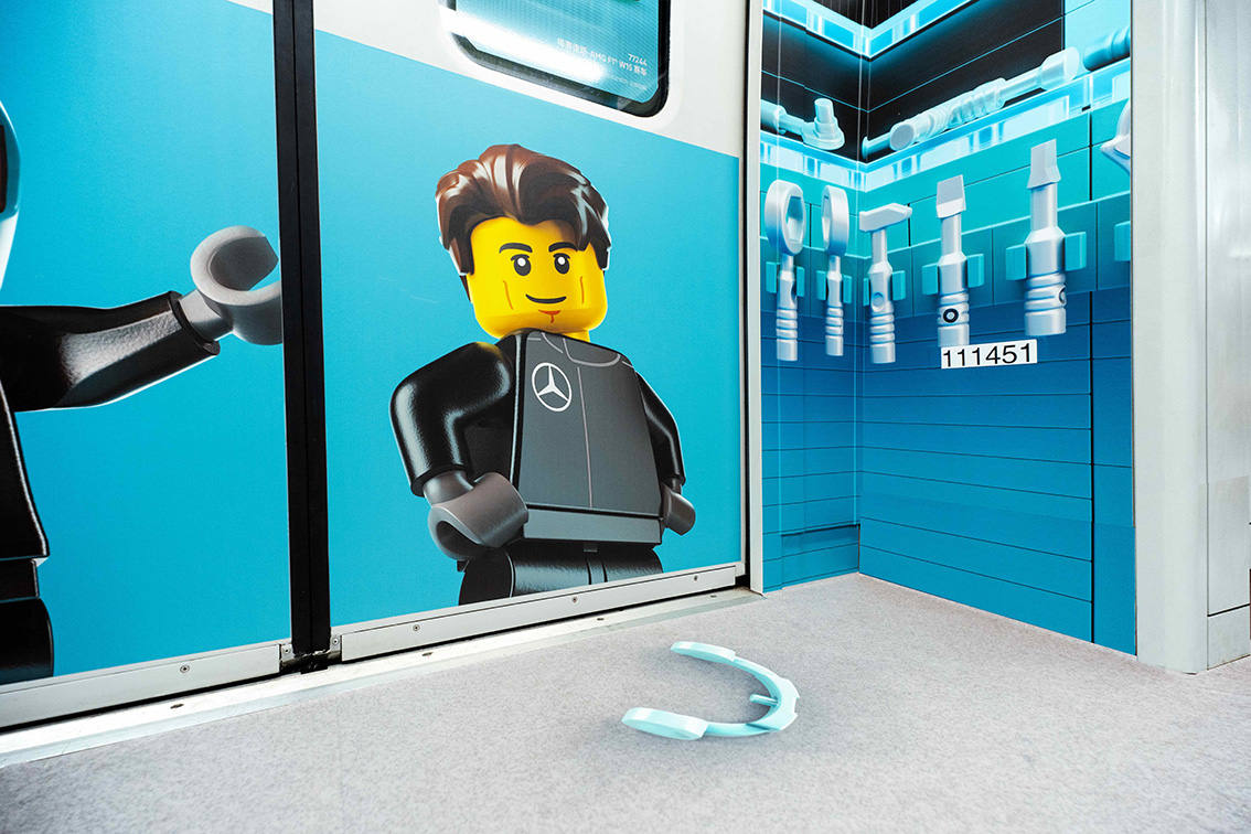LEGO China turns Shanghai metro into full-scale F1 experience for Grand Prix activation