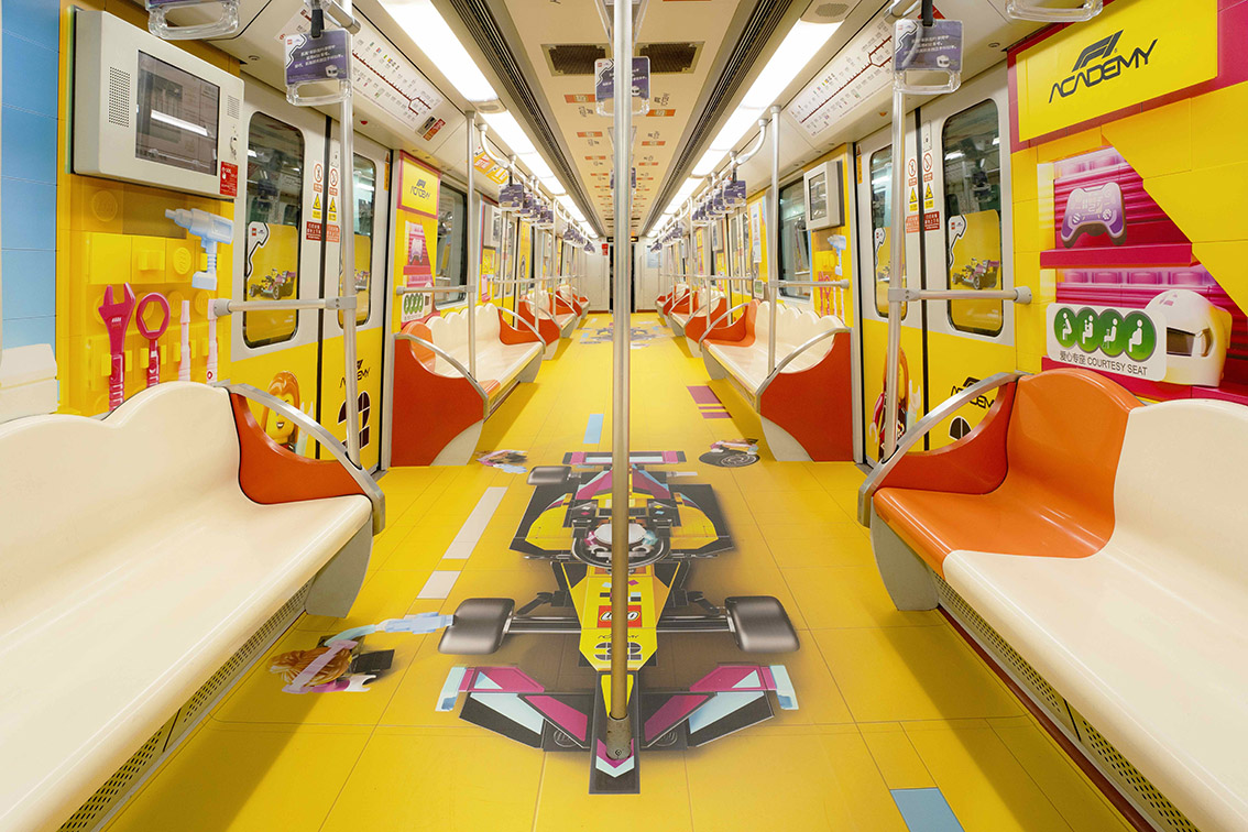 LEGO China turns Shanghai metro into full-scale F1 experience for Grand Prix activation