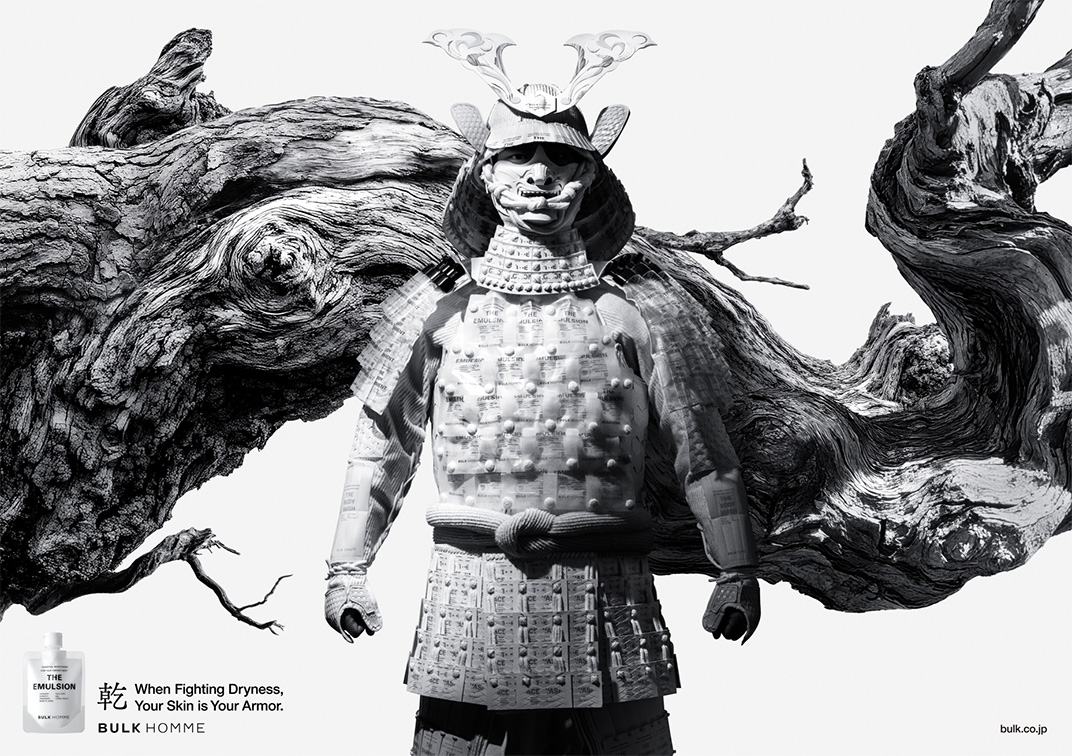 Japanese skincare brand BULK HOMME turns armor into art via Grey, VML & Ogilvy Japan