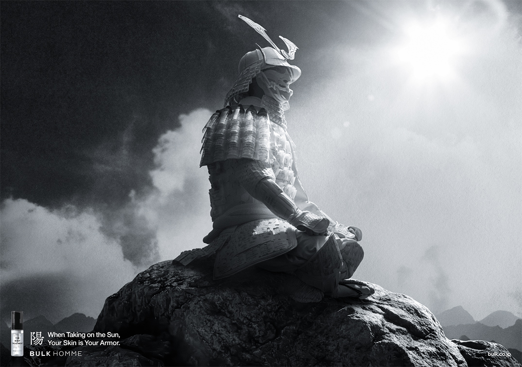Japanese skincare brand BULK HOMME turns armor into art via Grey, VML & Ogilvy Japan