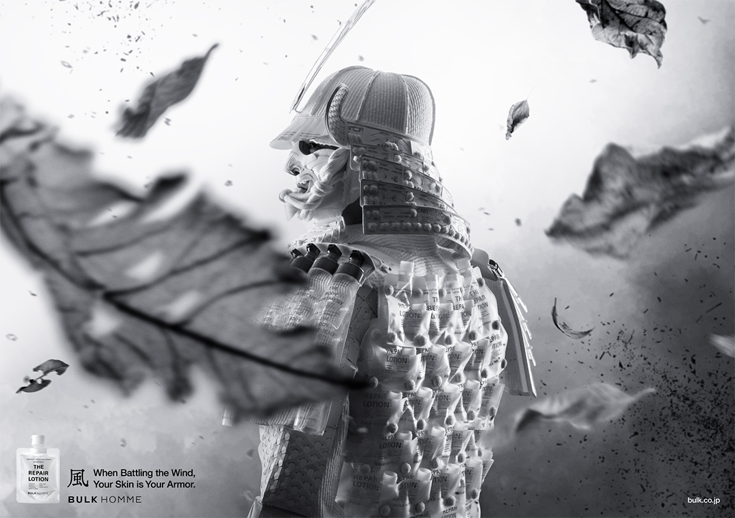 Japanese skincare brand BULK HOMME turns armor into art via Grey, VML & Ogilvy Japan