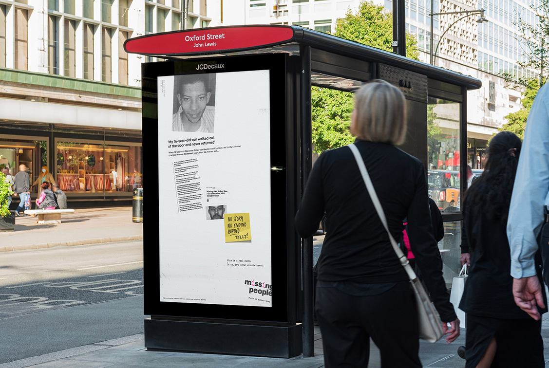 Seen+Noted: Missing People and BBH London challenge true crime culture via new campaign