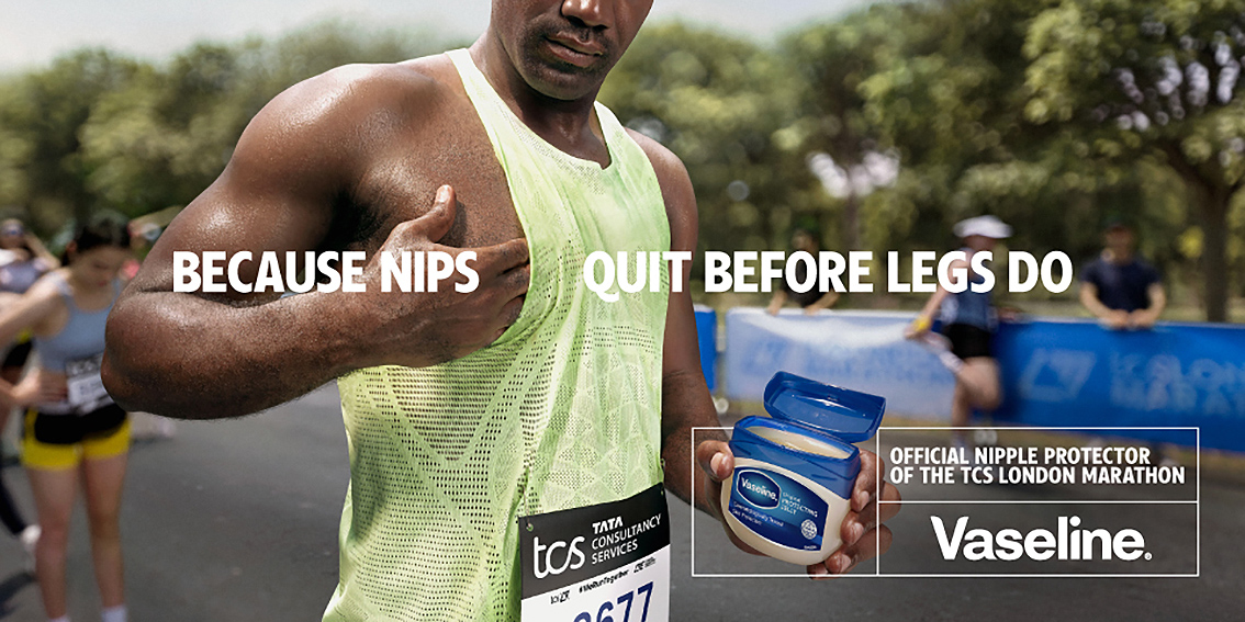 Vaseline sponsors nipples at London Marathon