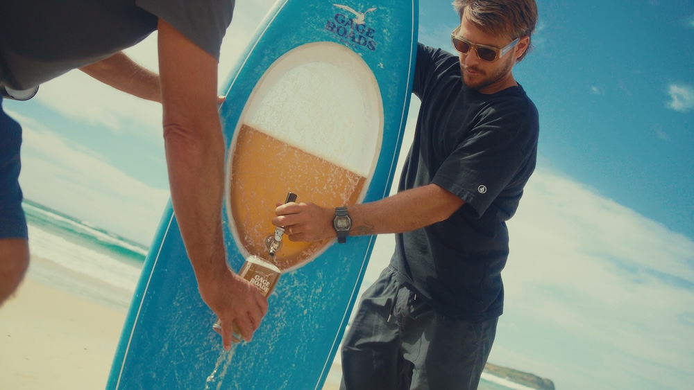 Aussie beer brand Gage Roads Brew Co launches the world’s first surfboard filled with beer
