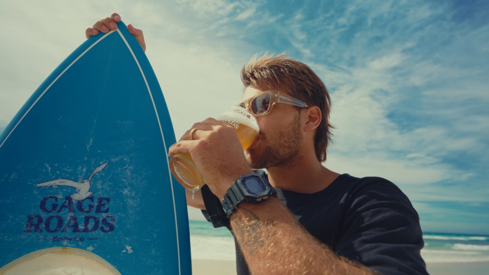 Aussie beer brand Gage Roads Brew Co launches the world’s first surfboard filled with beer