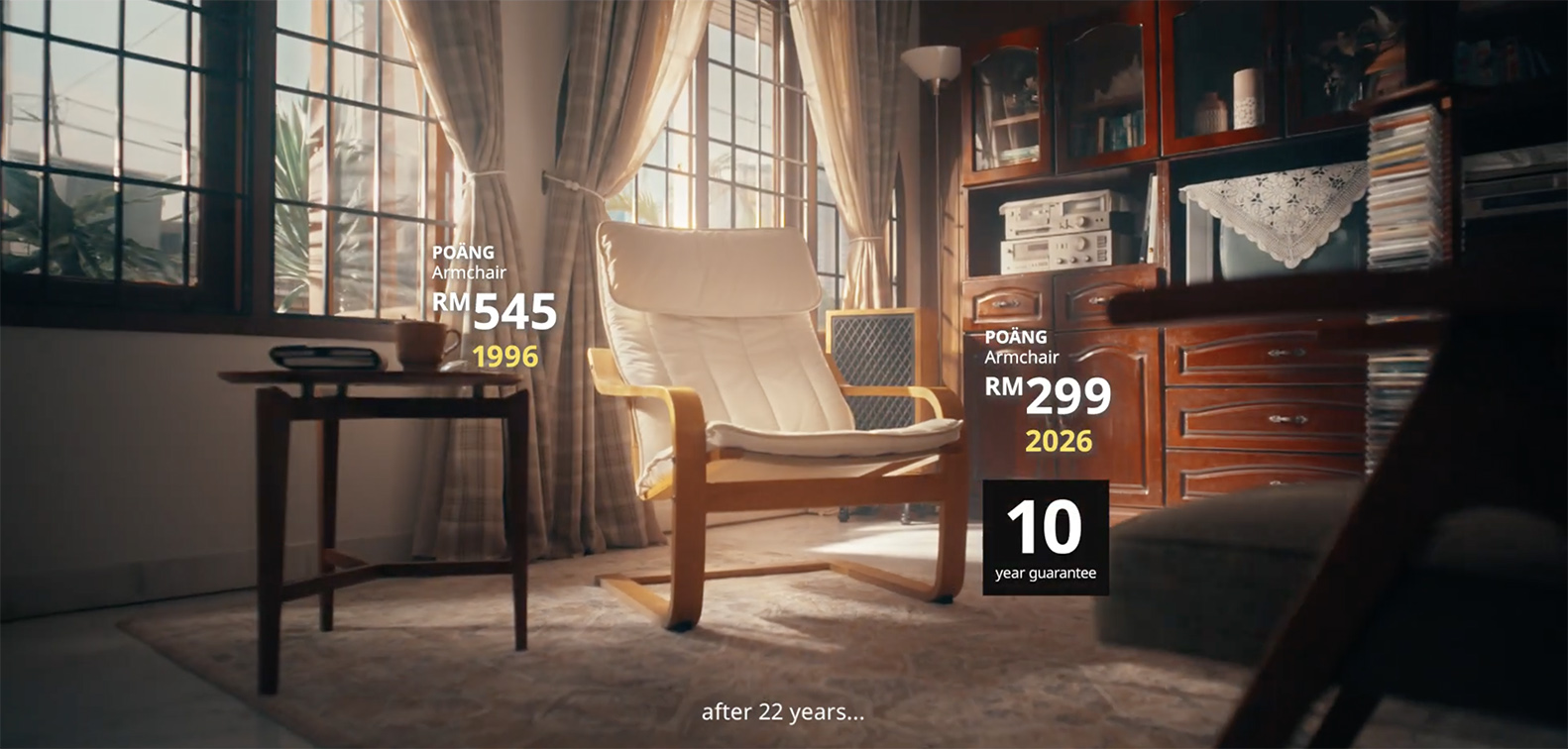 Fishermen Integrated and Directors Think Tank create 30th anniversary campaign for IKEA Malaysia celebrating the homes it helped shape