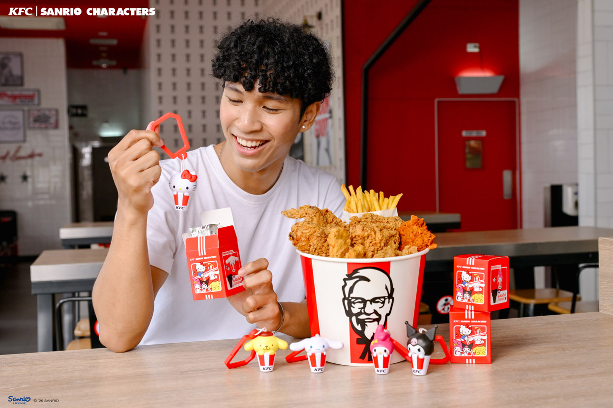 KFC Thailand teams up with Sanrio Characters for collectible blind-box keychains