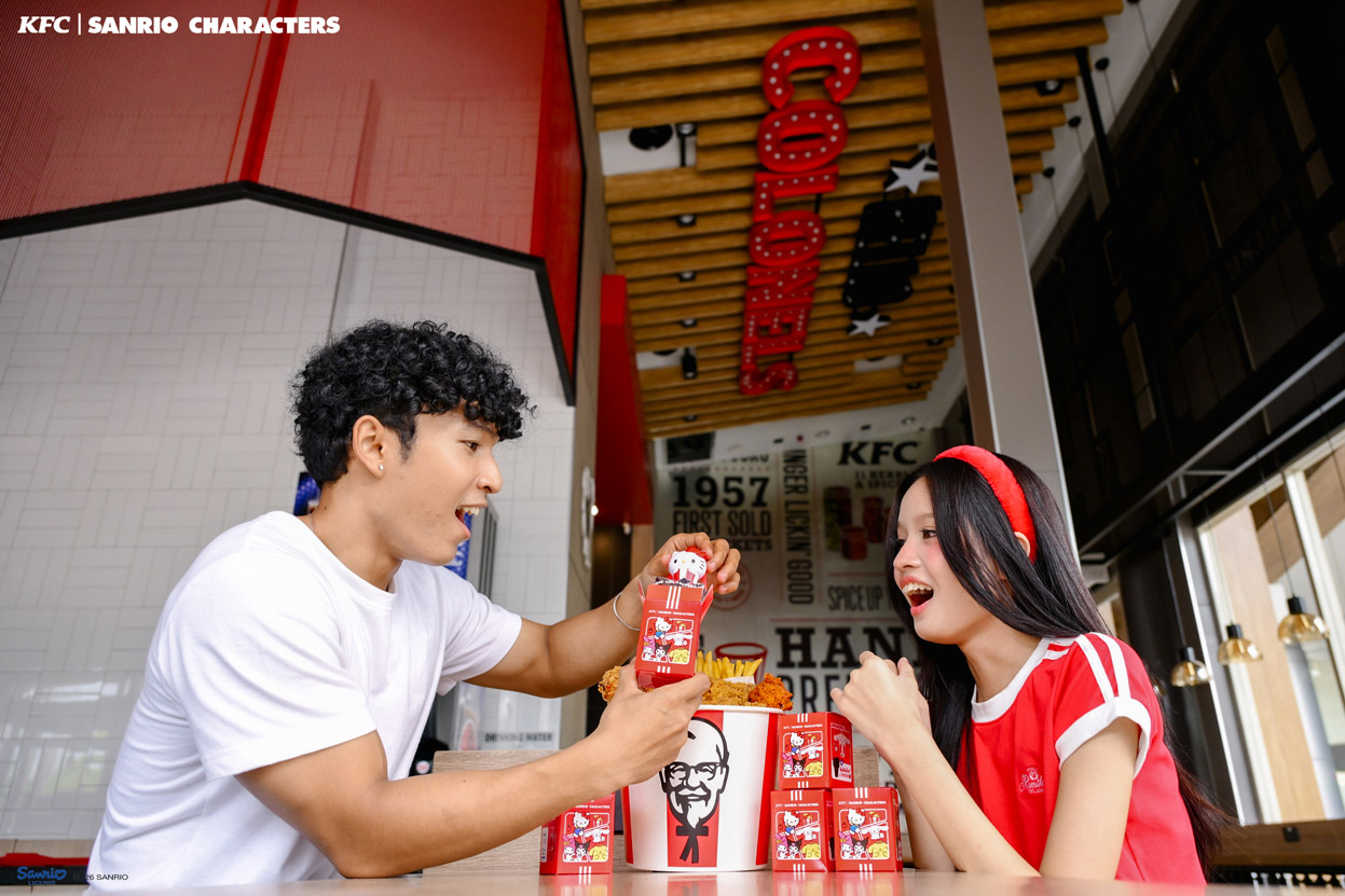 KFC Thailand teams up with Sanrio Characters for collectible blind-box keychains