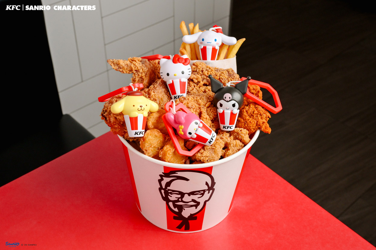 KFC Thailand teams up with Sanrio Characters for collectible blind-box keychains