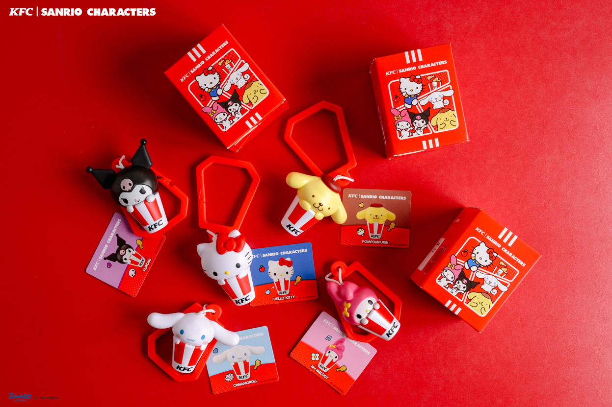 KFC Thailand teams up with Sanrio Characters for collectible blind-box keychains