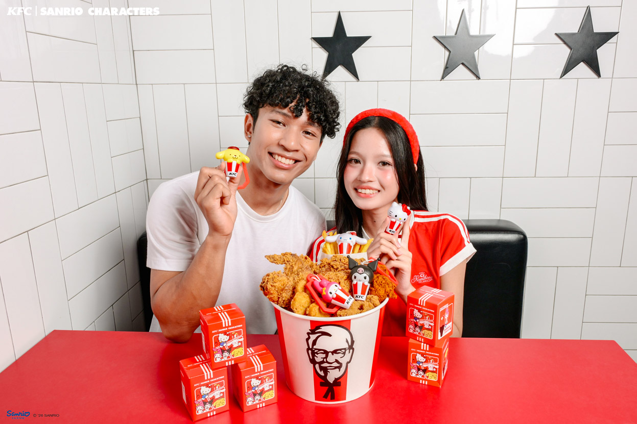 KFC Thailand teams up with Sanrio Characters for collectible blind-box keychains