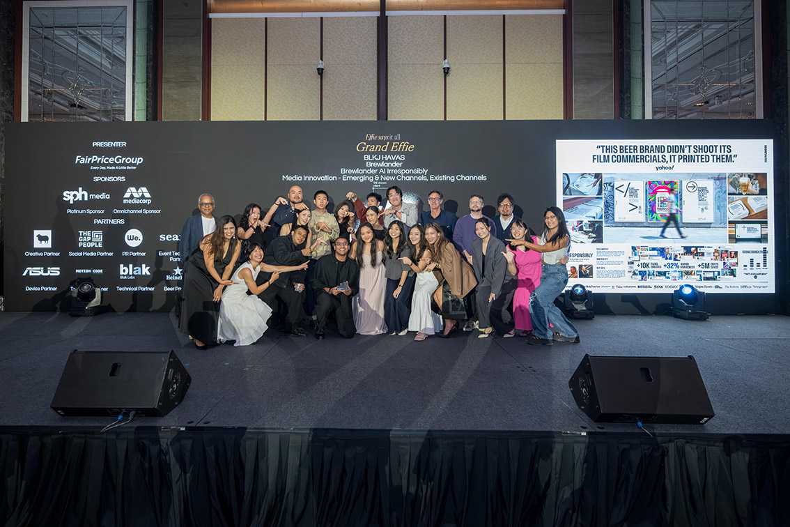 BLKJ Havas dominates Effie Singapore Awards 2026 with Grand Prix and five Gold: BBH, TBWA and Grab Creative Studio also perform strongly