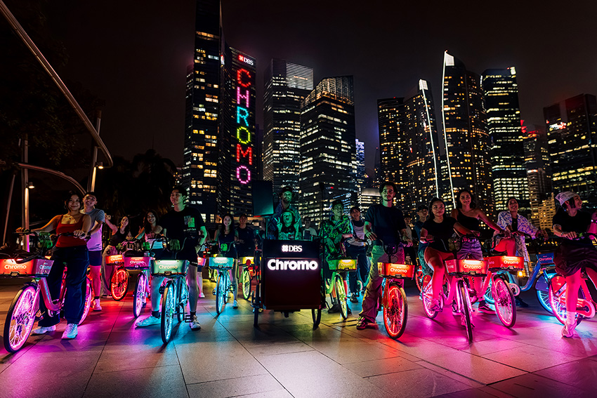 The Secret Little Agency turns Singapore into a world of colour for DBS Chromo Card launch