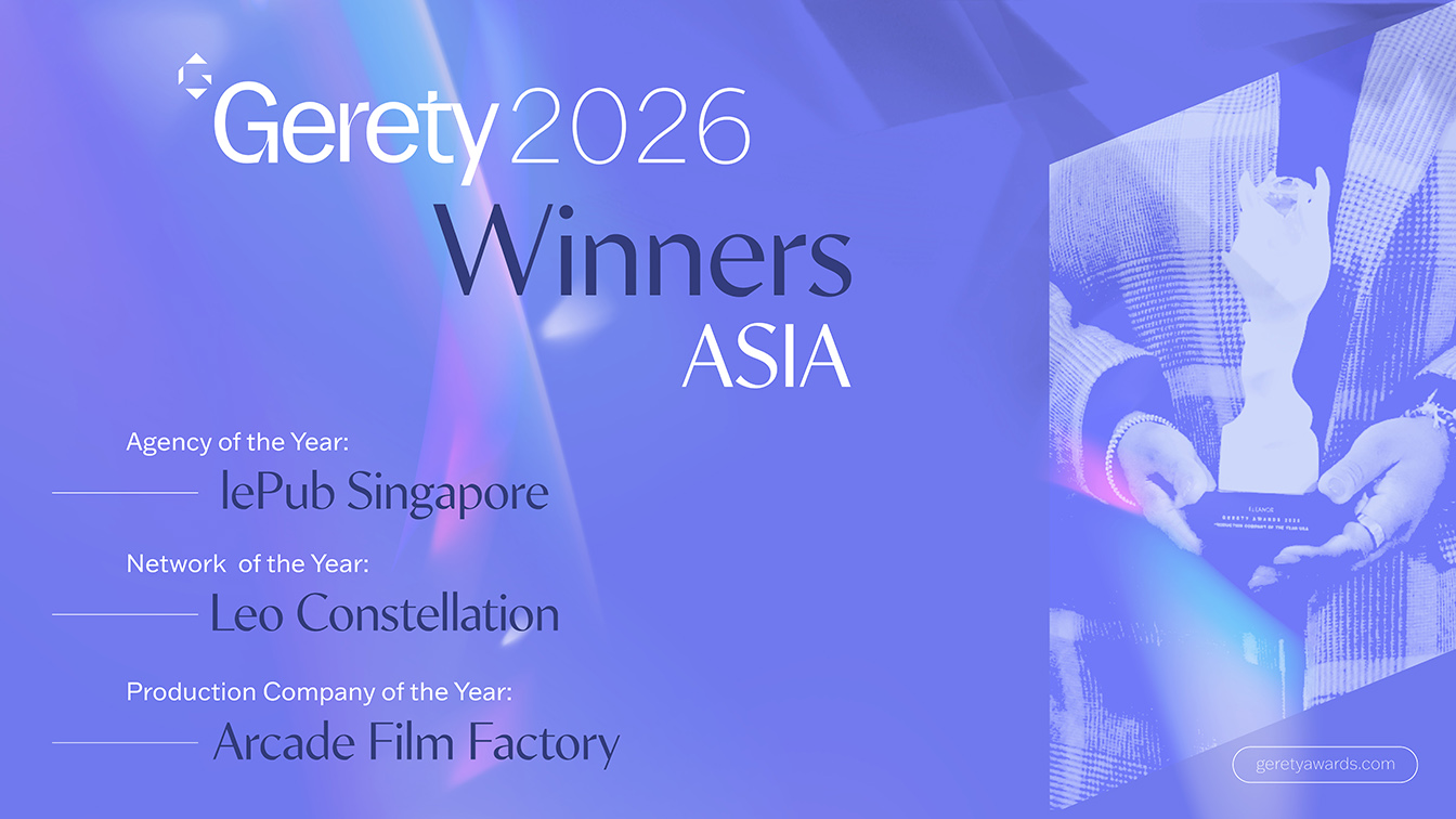 Gerety 2026: LePub Singapore, Leo and Arcade Film Factory take top Asia honours