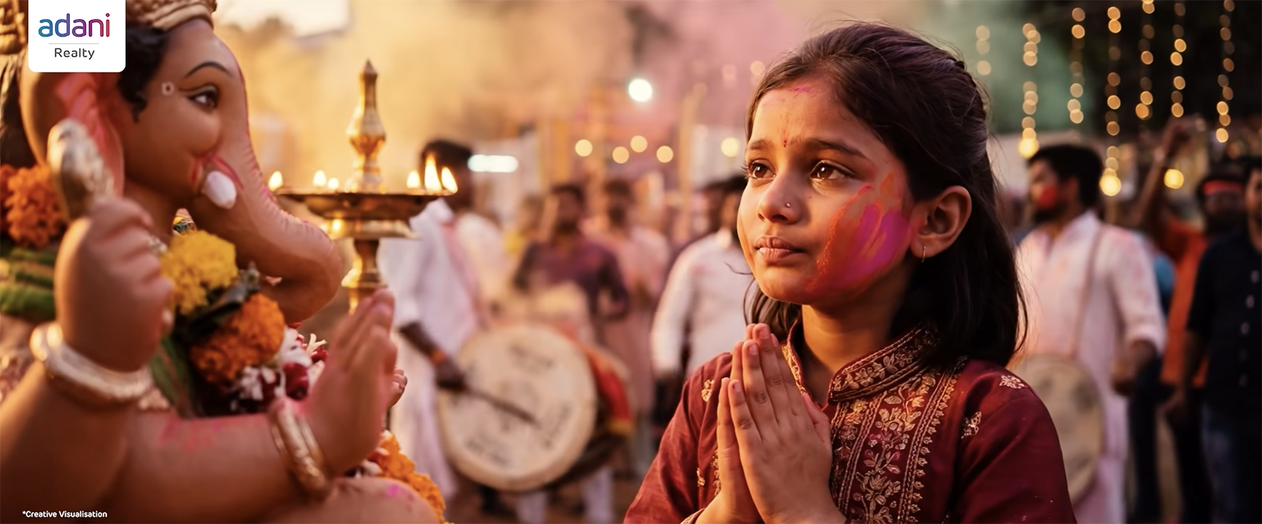 Adani Realty and 22feet India celebrate the journey of Bappa’s homecoming