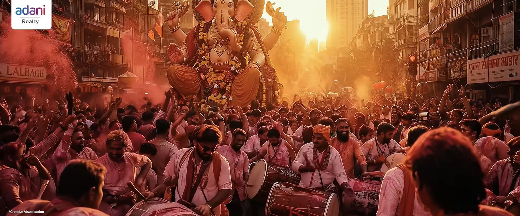 Adani Realty and 22feet India celebrate the journey of Bappa’s homecoming