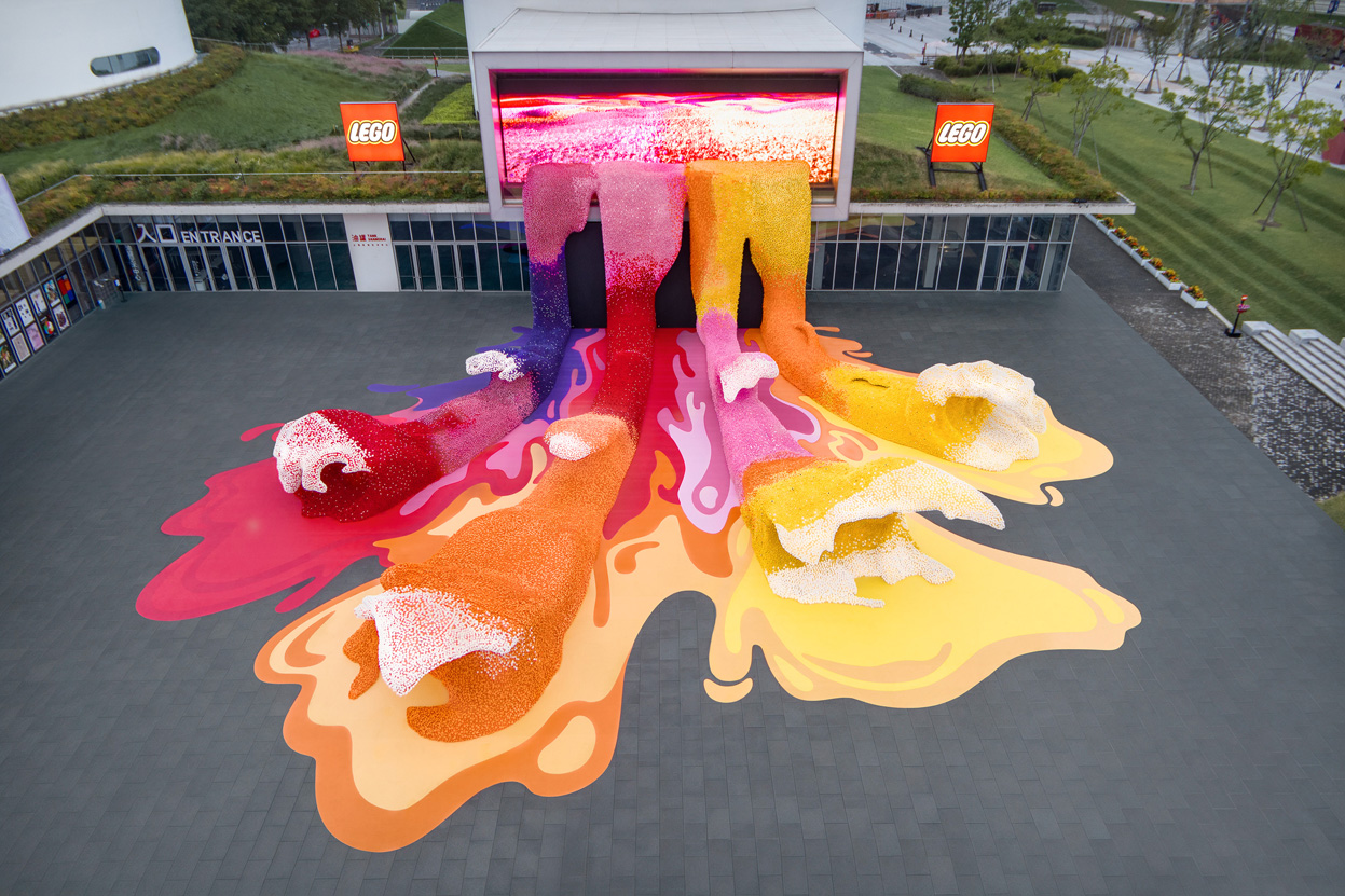 Our LEGO Agency China creates city-scale LEGO Botanical Wave in Shanghai