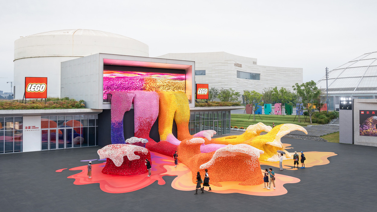 Our LEGO Agency China creates city-scale LEGO Botanical Wave in Shanghai