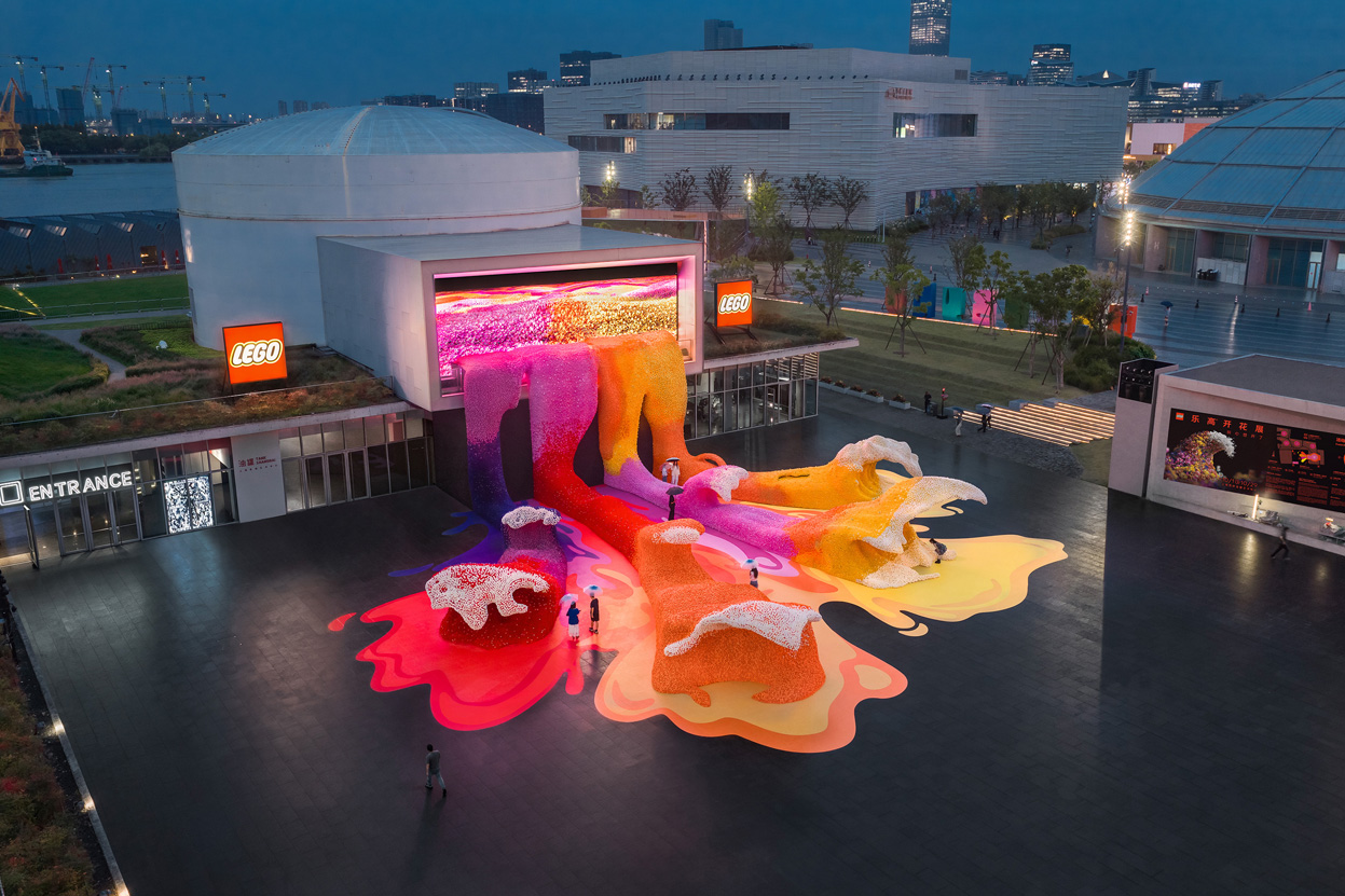 Our LEGO Agency China creates city-scale LEGO Botanical Wave in Shanghai
