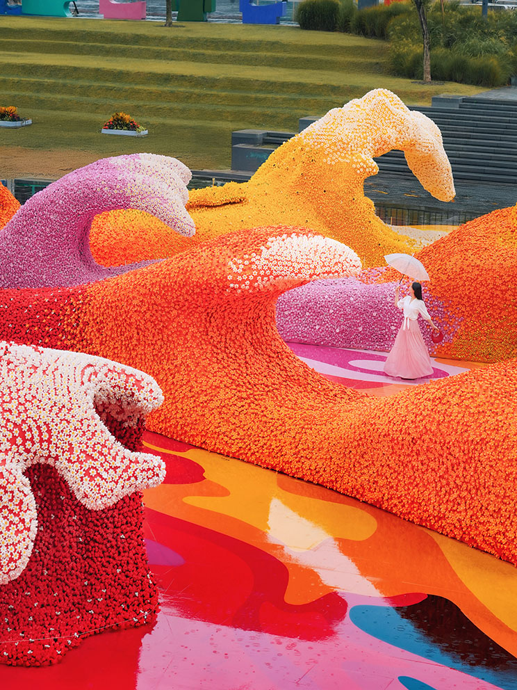 Our LEGO Agency China creates city-scale LEGO Botanical Wave in Shanghai