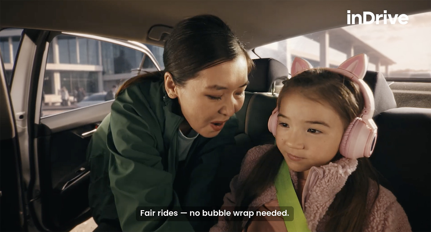inDrive and inlab turn bubble wrap into an antidote to travel stress in Kazakhstan