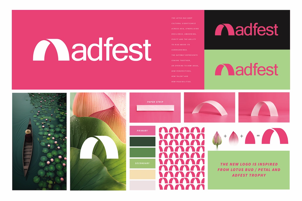 Adfest marks 30 years with new lotus-inspired logo designed by Santosh Padhi via Into Creative